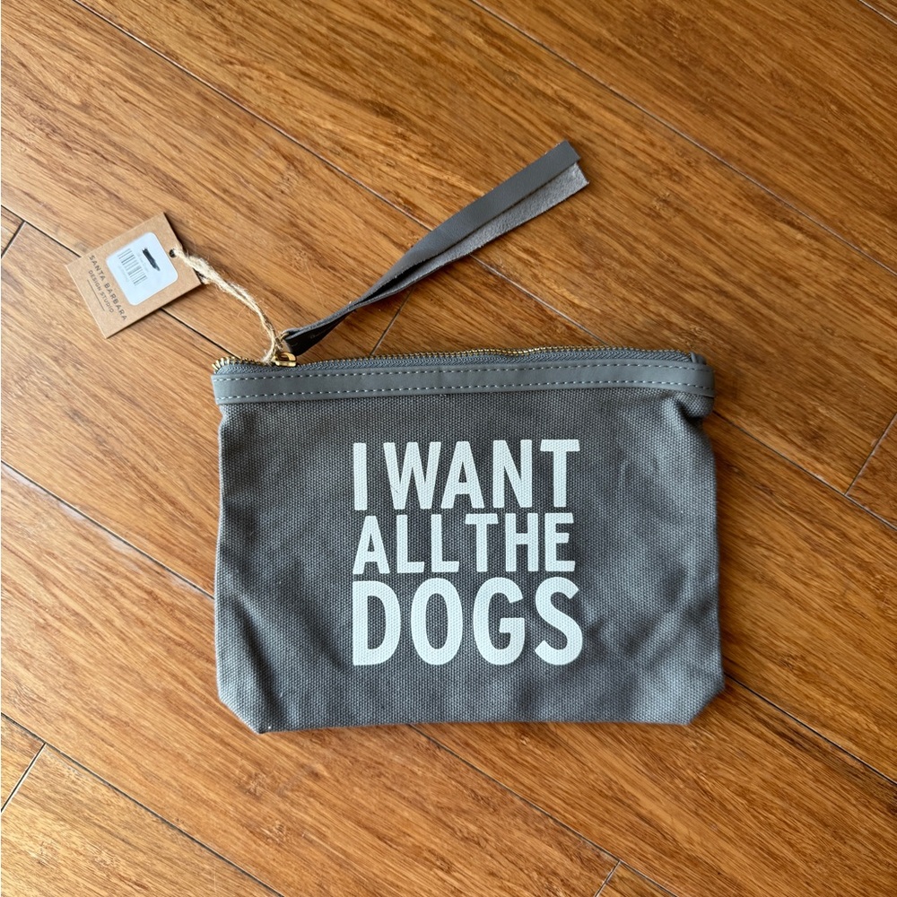 Gray Dog Lover's Pouch